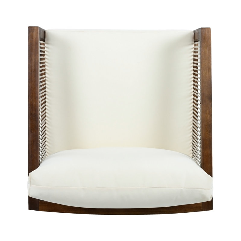 Chaises club d'extérieur (ensemble de 2), Beige, brun foncé