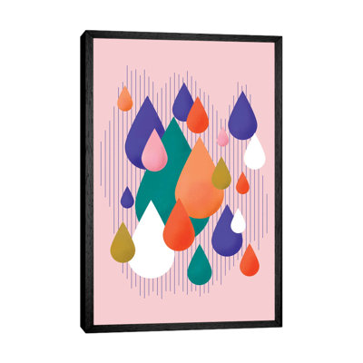 Colorful Rain Drops by Show Me Mars - Gallery-Wrapped Canvas Giclée on Canvas
