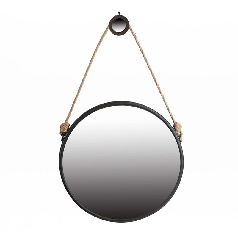 Beau miroir Cleveland avec sangle de corde