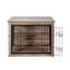Mobilier de caisse en bois pour chien, chenil d'intérieur moyen avec portes doubles-246501334