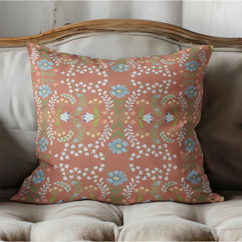 Cecelia Indoor Throw Pillow, Terracotta