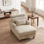 Chaise longue avec appui-tête ajustable et rangement-912475641