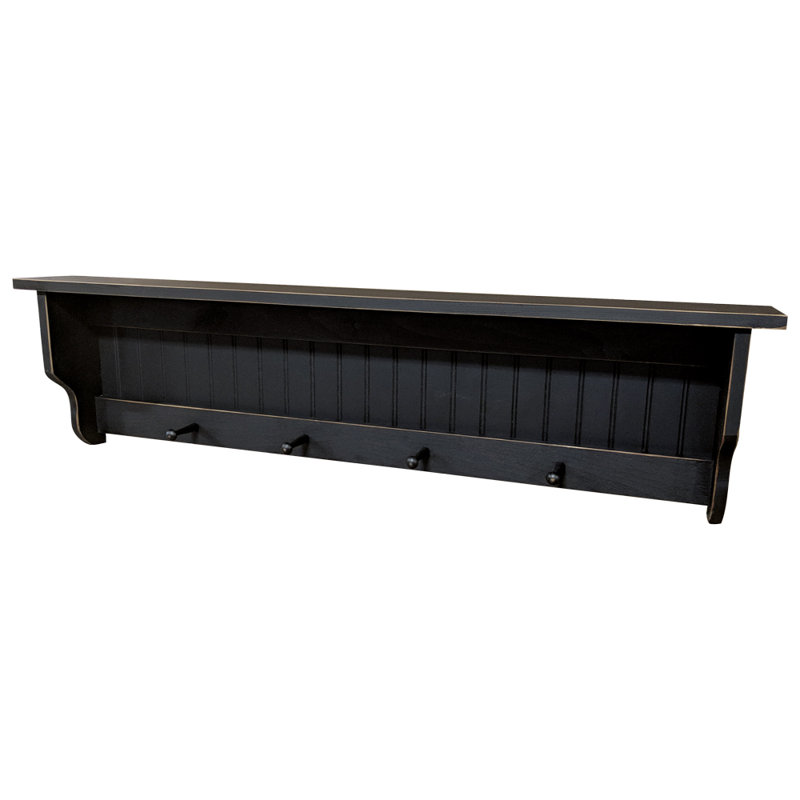 Tablette en pin Checketts, Vieux noir