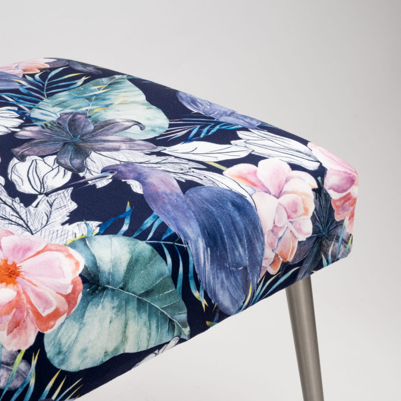 Whiteley Velvet Upholstered Bench, H40 x W120 x D30cm