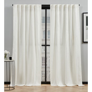 Cotton Semi Sheer Curtain Pair (Set of 2)