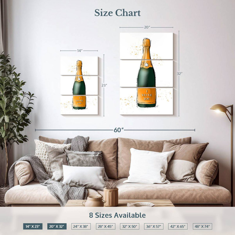 Yarlin I Veuve You, 32" H x 20" W