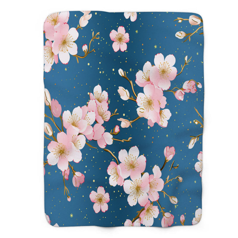 Blossom Duo - couverture de qualité supérieure 1 pièce, L 60 po x L 80 po