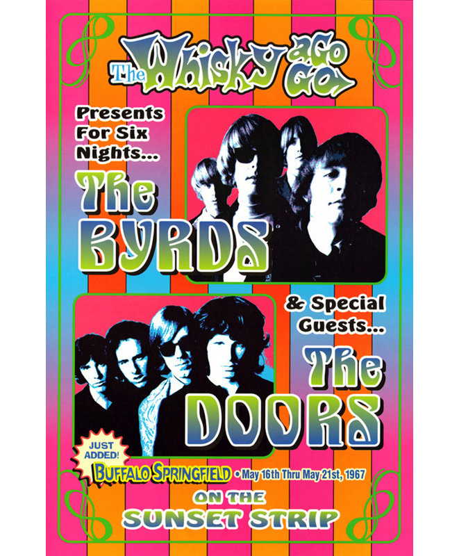 The Byrds, The Doors IMA-L294, H 18 po x l 12 po