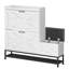 Armoire à chaussures, armoire à chaussures d'entrée de maison, armoire de rangement pour balcon d'entrée, étagère à chaussures de grande capacité, blanc