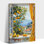  Style mural de fenêtre côtière de style citronnier, art mural sur toile de cuisine avec fruits