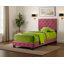 Lit simple en velours cerise Modena-83537957-83537962