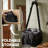 Black Oxford Cloth 4-Cup Insulated Drink Carrier Tote with Adjustable Shoulder Strap