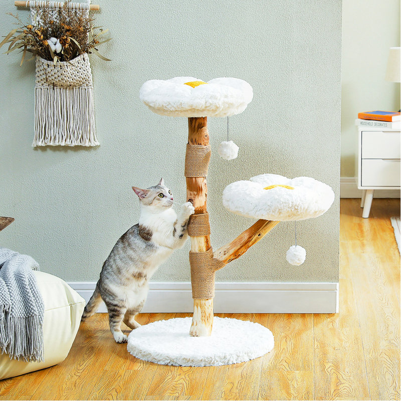Arbre à chat en bois 36 po