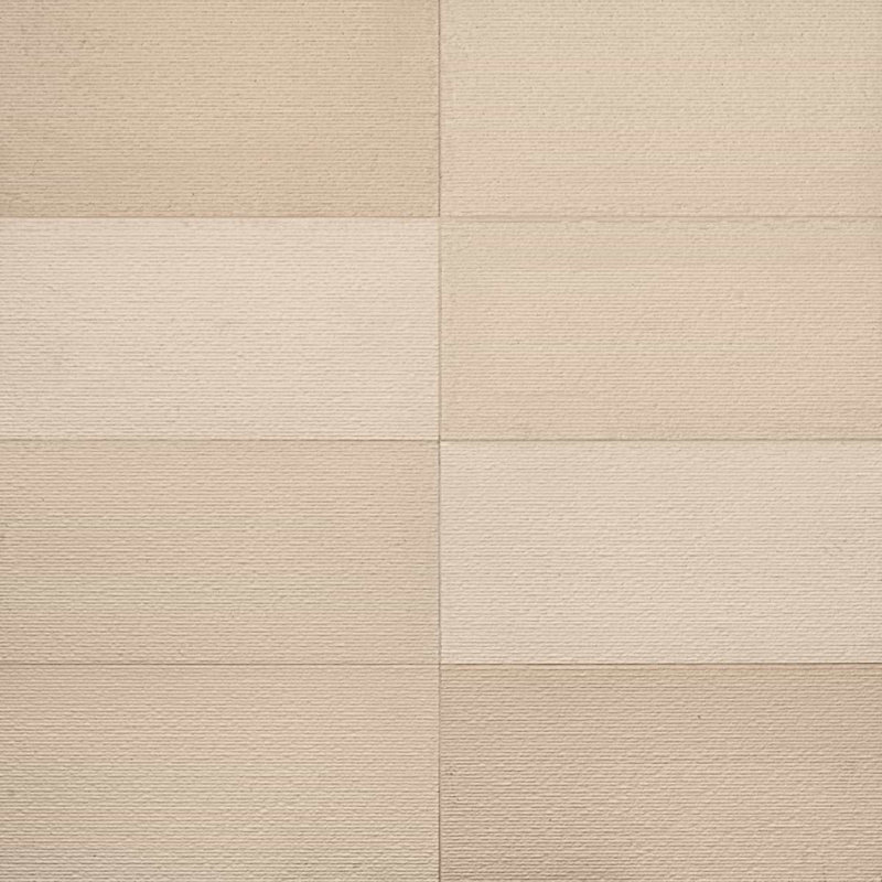 Rakestone 12x24 3D Honed Limestone Stone Tile, Comb Textured, Porto Beige, Limestone