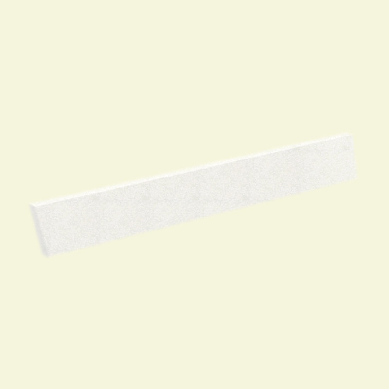 Europa Solid Surface Vanity Side Splash, Tahiti White