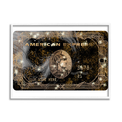 Glam Fashion Card Chic Motif argent étincelant par Ziwei Li - impression