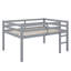 Lit mezzanine compact pleine grandeur avec marches-229652426