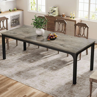78" Dining Table Large Rectangle Kitchen Dinner Table for 6-8 People Long Modern Dining Room Furniture (Table only)