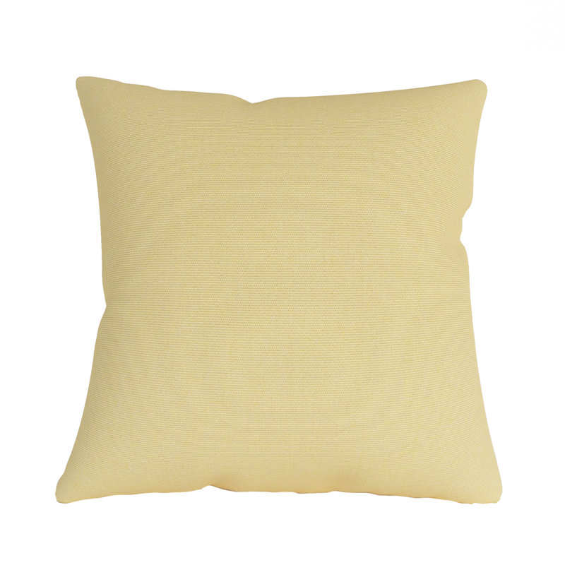 Sunbrella® Indoor/Outdoor Throw Pillow, Yellow Solid Color