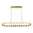 50'' Modern Gold Led Kitchen Island Pendant