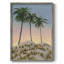 Sunrise Palms II, reproduction encadrée - bois massif 2974628-178761984