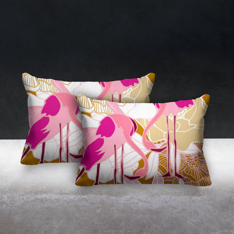 Coussin lombaire intérieur / extérieur Mingo, Jaune