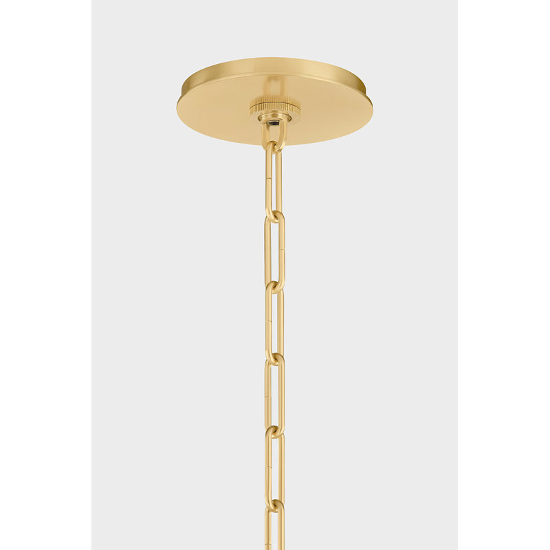 Durland Chandelier in Aged Brass, 13 Lights, 25.75" H x 55" W x 55" D