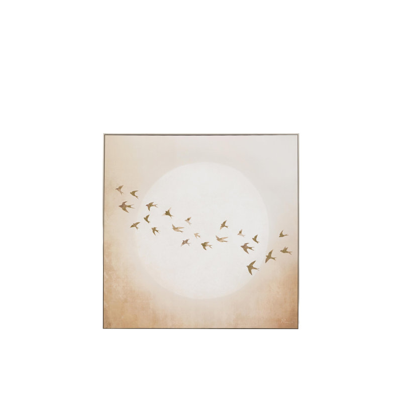 Golden Fight Framed Canvas 795x35x795mm