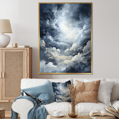 Nuage orage Fury - orages murales salon