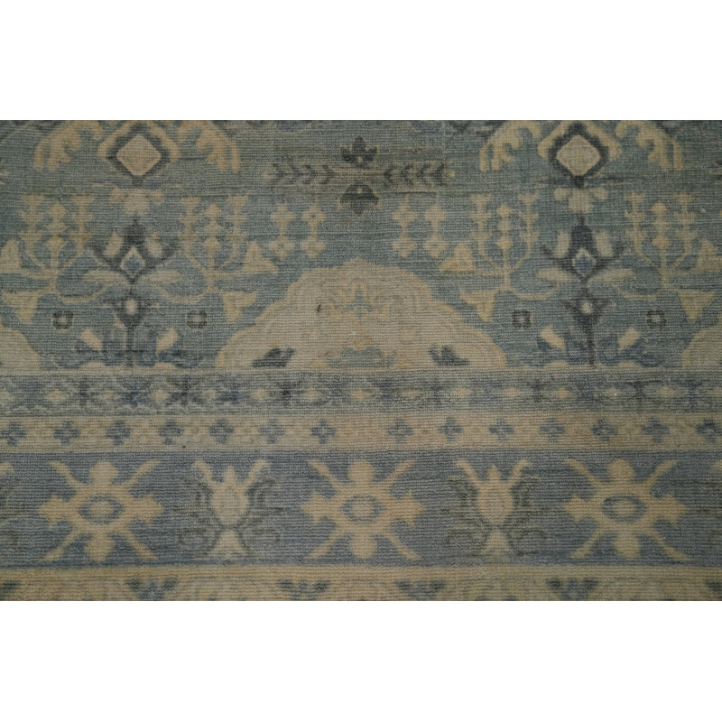 Geometric Handmade Oushak Oriental Area Rug 6x8