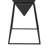  Azier Wood Inverted Pyramid Geometric Side End Accent Table with Gold Metal Stand-768681447-768681446