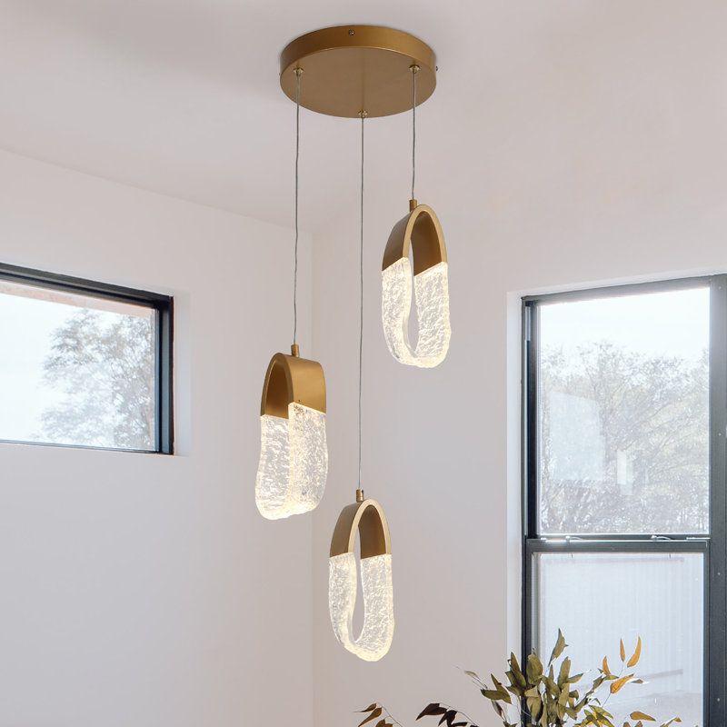 Luminaire suspendu à DEL 3 lumières Berta