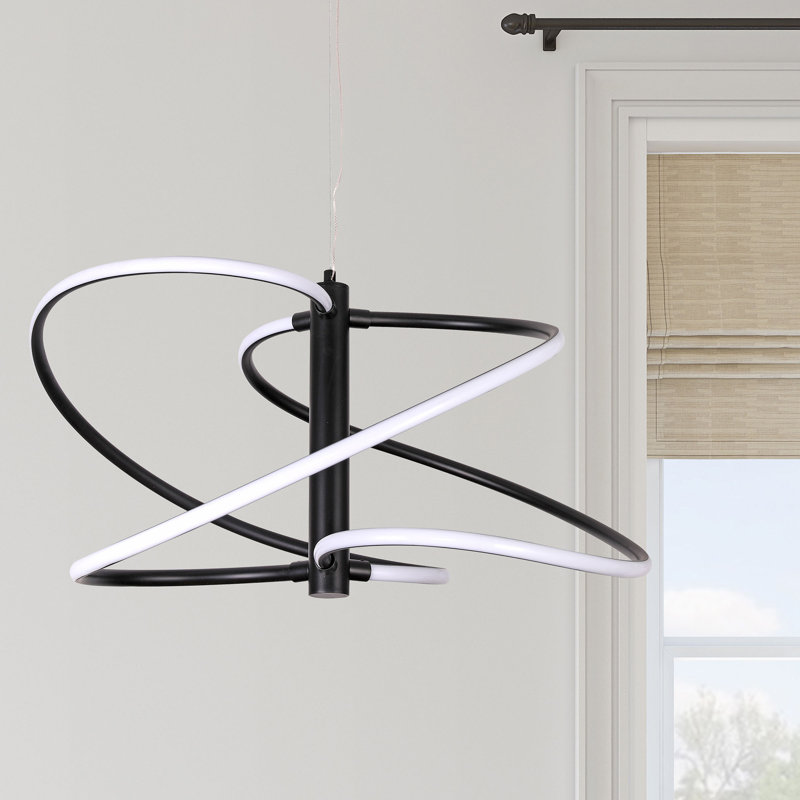 Cailyn 1 - Light LED Single Pendant, Matte Black
