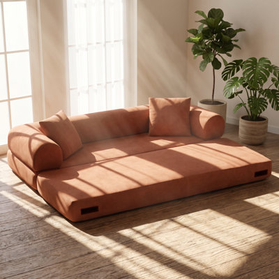Canapé-lit convertible en mousse haute densité l 80 po x P 30 po x H 26 po Corduroy