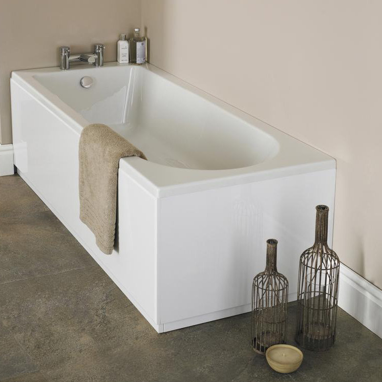 Barmby x Soaking Acrylic Bathtub, 150cm x 70cm
