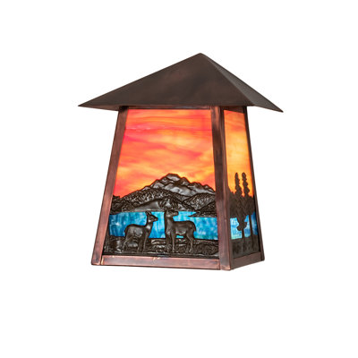 Stillwater Solid Brass Flush Mounted Sconce