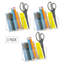  Porte-stylo et accessoires, organisateur de bureau, organisateur de maquillage, bureau, acrylique, L 7 x l 2,5 x H 3,5, lot de 3, transparent