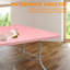 Table pliante rose de 6 pi, table en plastique portative pour le camping, les pique-niques, les fêtes, table pliable à haute charge-809335851