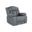 Fauteuil inclinable électrique gris avec DEL