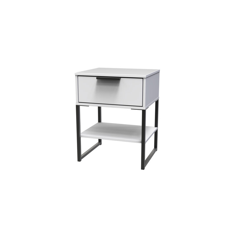 Fully Assembled Aliysha 1 Drawer Bedside Table