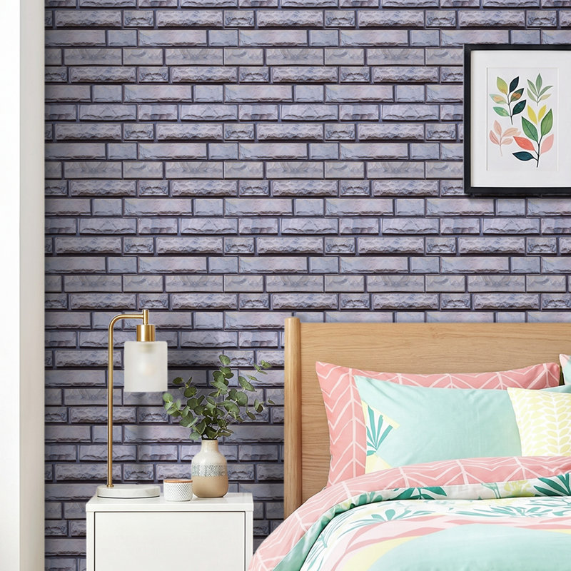 10-Pack 3D Self-Adhesive Wall Tile Stickers