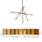 Neydi 7 - Light 32.5'' Sputnik Unique Modern Linear LED Chandelier