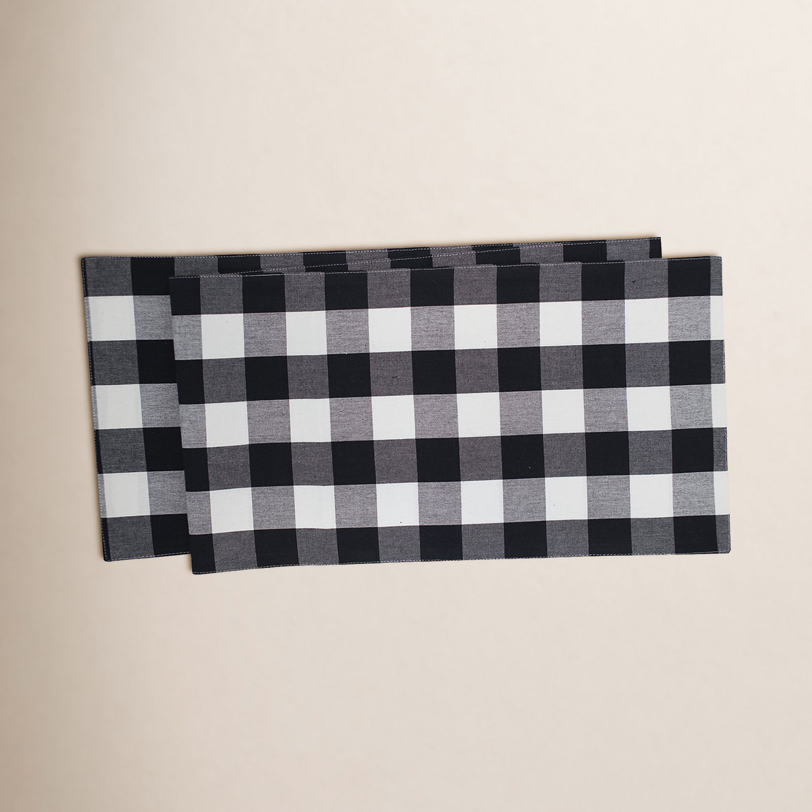 Loa 72" Cotton Table Runner, Black