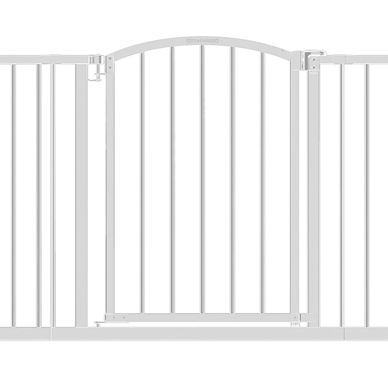 Errold Metal Pressure Mounted Pet Gate With Door, 2.50"W
