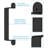 Black Aluminum Handle/Pull