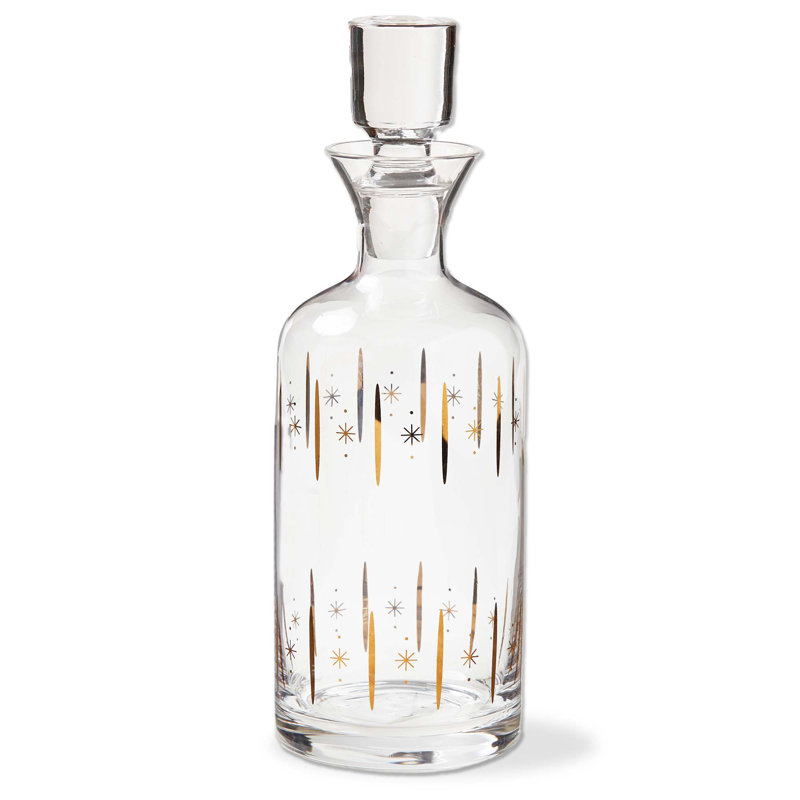 Starlight Decanter Gold Glass Everyday 42 Oz