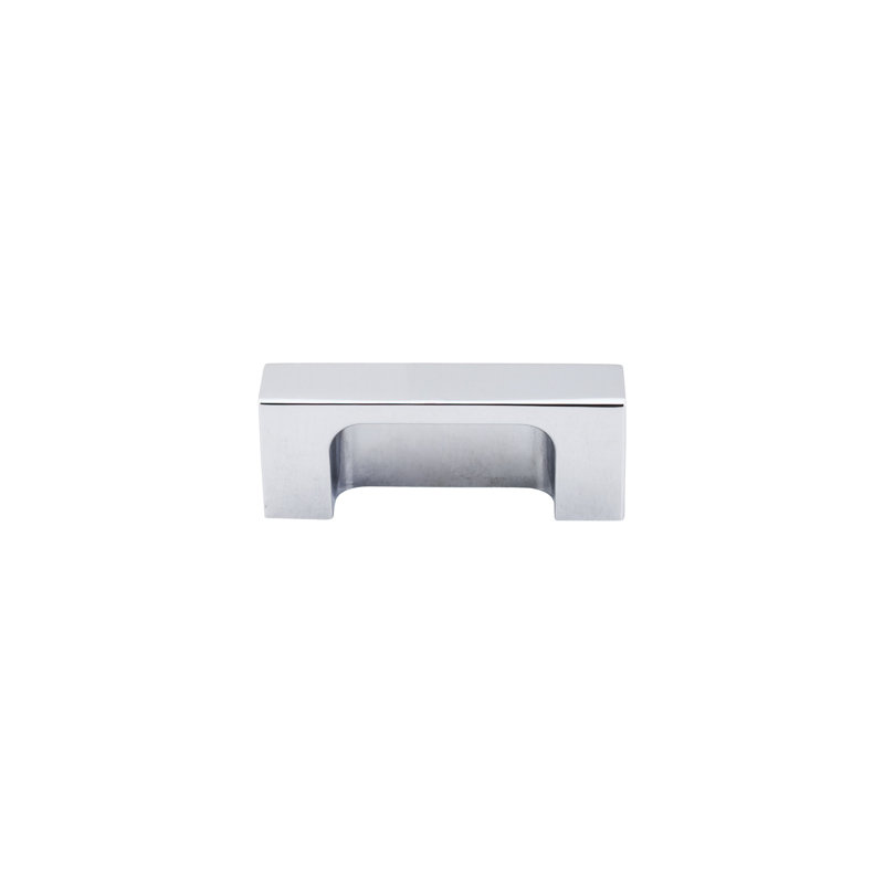 Modern Metro Finger Pull, Polished Chrome, 2" Center to Center