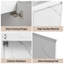 Meuble-lavabo mural simple 20 po avec plateau en résine, blanc