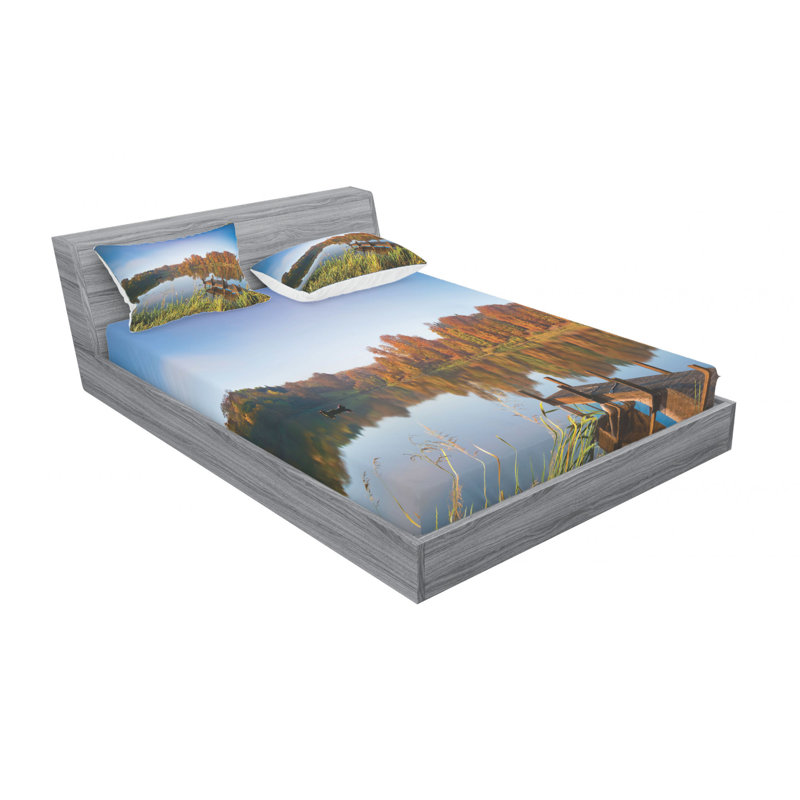 Microfiber Sheet Set, Queen Sheet Set with 2 Pillowcases