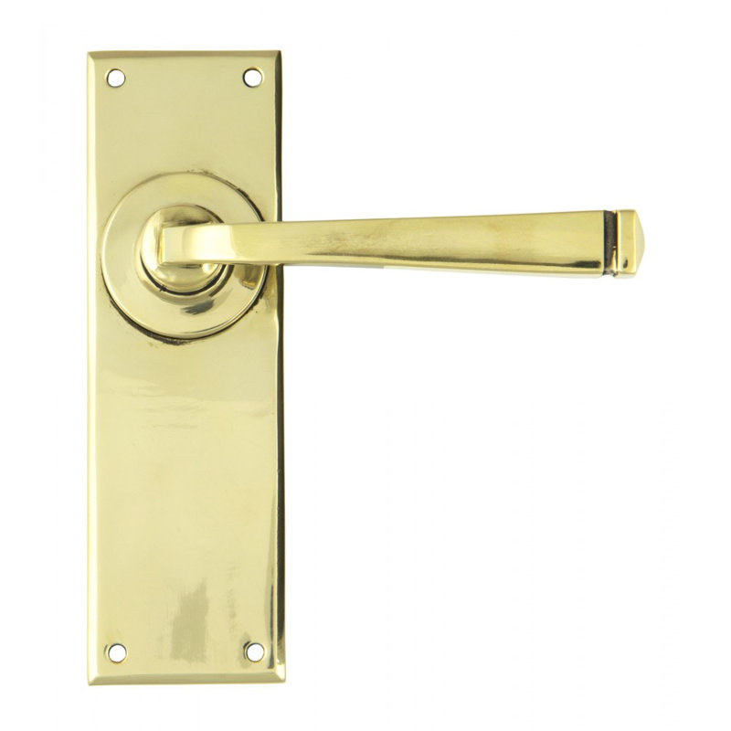 Avon Latch Door Handle Kit, Aged Brass